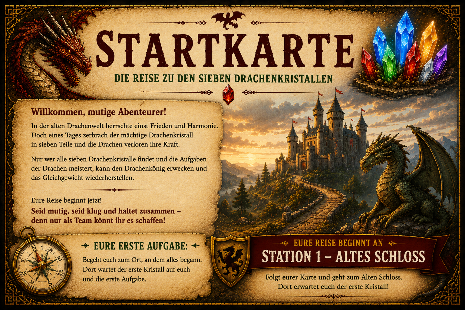 Beispielkarte Drachenabenteuer