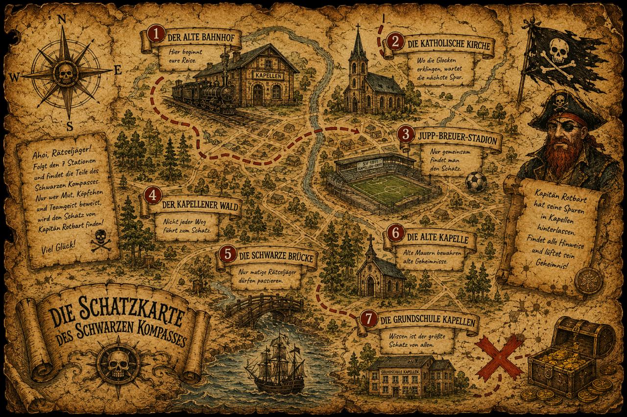Schatzkarte des Schwarzen Kompasses