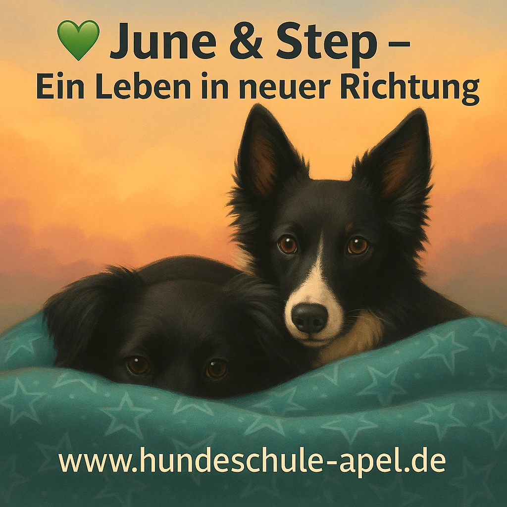 June, eine feinfühlige Assistenzhündin, blickt ruhig und aufmerksam in die Kamera.