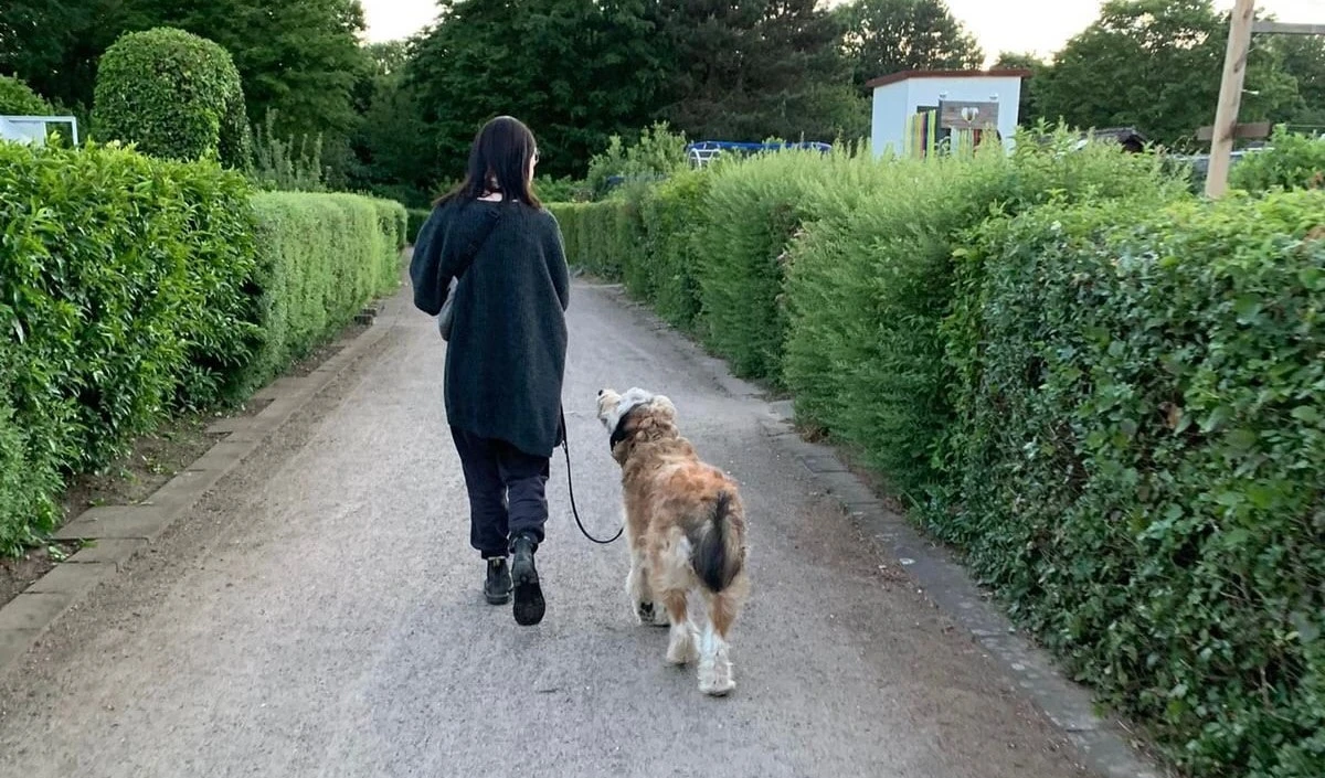 Gemeinsamer Spaziergang mit Lina.